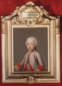 マクシミリアン（1756-1801）フランシス1世の末っ子とオーストリアのマリアテレジア（1717-80）ケルン大司教、1762年 作： Jean Étienne Liotard